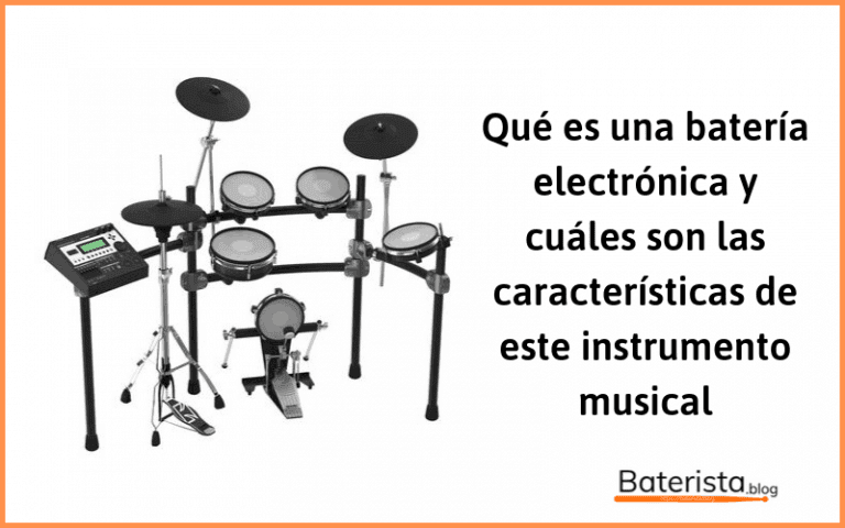 La batería, el instrumento musical: anatomía de cada una de sus partes.