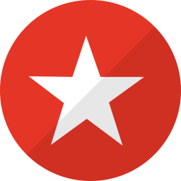 Baterista estrella: Imagen de una estrella blanca dentro de un círculo rojo