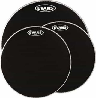 parches para batería marca evans Parches para tambor evans color negro.